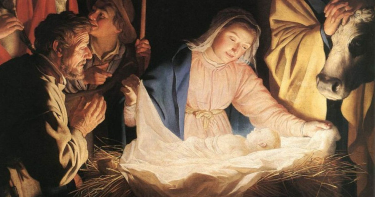 painting of the birth of Jesus